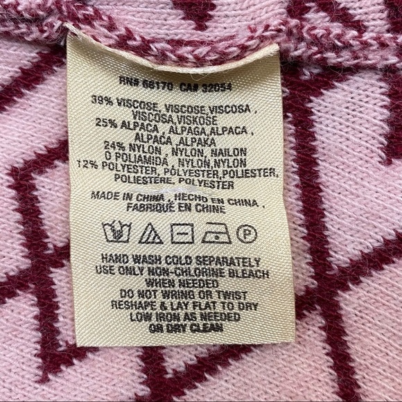 Anthropologie | Moth ‘Galena’ Cowl Neck Alpaca Printed Pullover Sweater Top - Picture 8 of 9